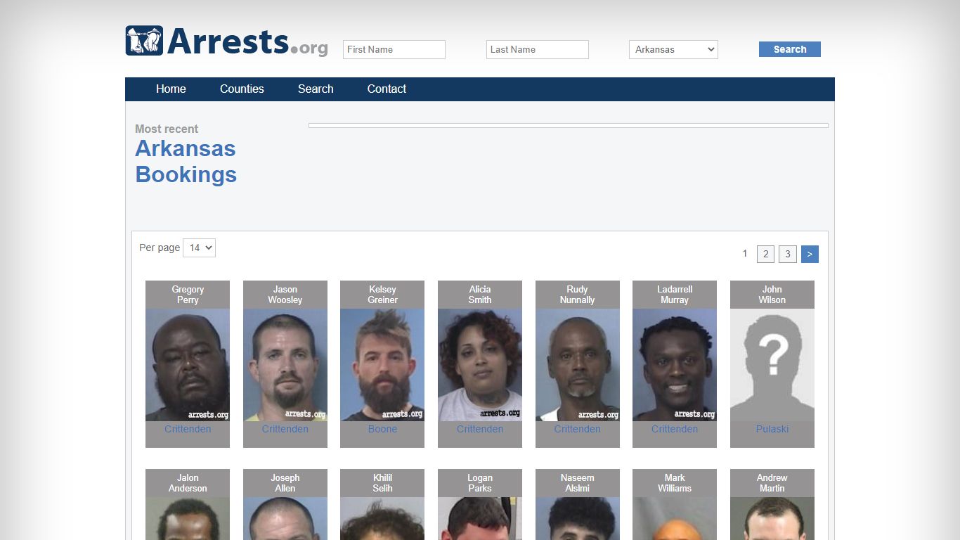 Arkansas Arrests and Inmate Search